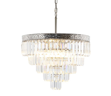 Wyatt 12" Crystal LED Chandelier - JONATHAN Y